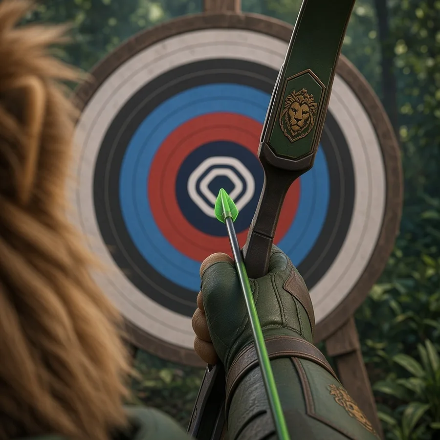 An arrow aimed at a VVS Finance target